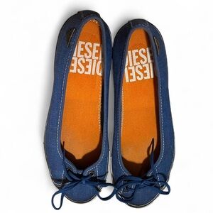 Diesel ballet sneaker flats, Denim